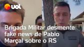 Rio Grande do Sul: Brigada Militar desmente fake news de Pablo Maral sobre doaes ao estado...