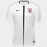 Camisa Corinthians I 17/18 s/n Torcedor Nike Masculina - Branco e Preto