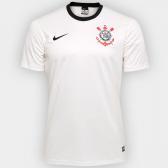 Camiseta Corinthians I 2016 s/n Rplica Torcedor Nike Masculina - Branco e Preto
