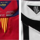 Comparativo Camisa Nike - Barcelona x Corinthians