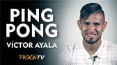 Vctor Ayala, seleccionado paraguayo y campen con Lans pas por el ping pong de Pasin TV. -...