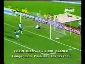 Corinthians 3 x 1 Rio Branco Campeonato Paulista 2005 - YouTube
