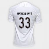 Camisa Corinthians I 19/20 - Matheus Dav N 33 - Torcedor Nike Masculina - Branco e Preto | Shop...