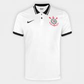 Camisa Corinthians I 20/21 s/n Torcedor Nike Masculina - Branco e Preto | Shop Timo