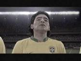 Maradona cantando hino brasileiro - Copa 2006 - Propaganda Guaran - YouTube
