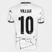 Camisa Corinthians I 21/22 Willian n� 10 Torcedor Nike Masculina - Branco+Preto | Shop Tim�o