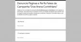 Denuncie P�ginas e Perfis Fakes da Campanha 'Doe Arena Corinthians'