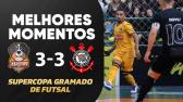 CORINTHIANS BUSCA EMPATE CONTRA MAGNUS NA ESTREIA DA SUPERCOPA GRAMADO DE FUTSAL | MELHORES...
