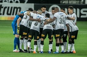 Elenco do Corinthians no jogo contra o Amrica-MG, pela Copa do Brasil