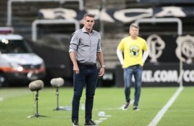 Mancini na partida diante o Grmio, pelo Campeonato Brasileiro, na Neo Qumica Arena