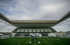 Neo Qumica Arena pronta para o jogo entre Corinthians e So Paulo, pelo Campeonato Brasileiro
